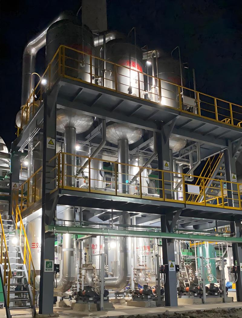 江苏新河农化三效浓缩蒸发器-处理量120吨每天